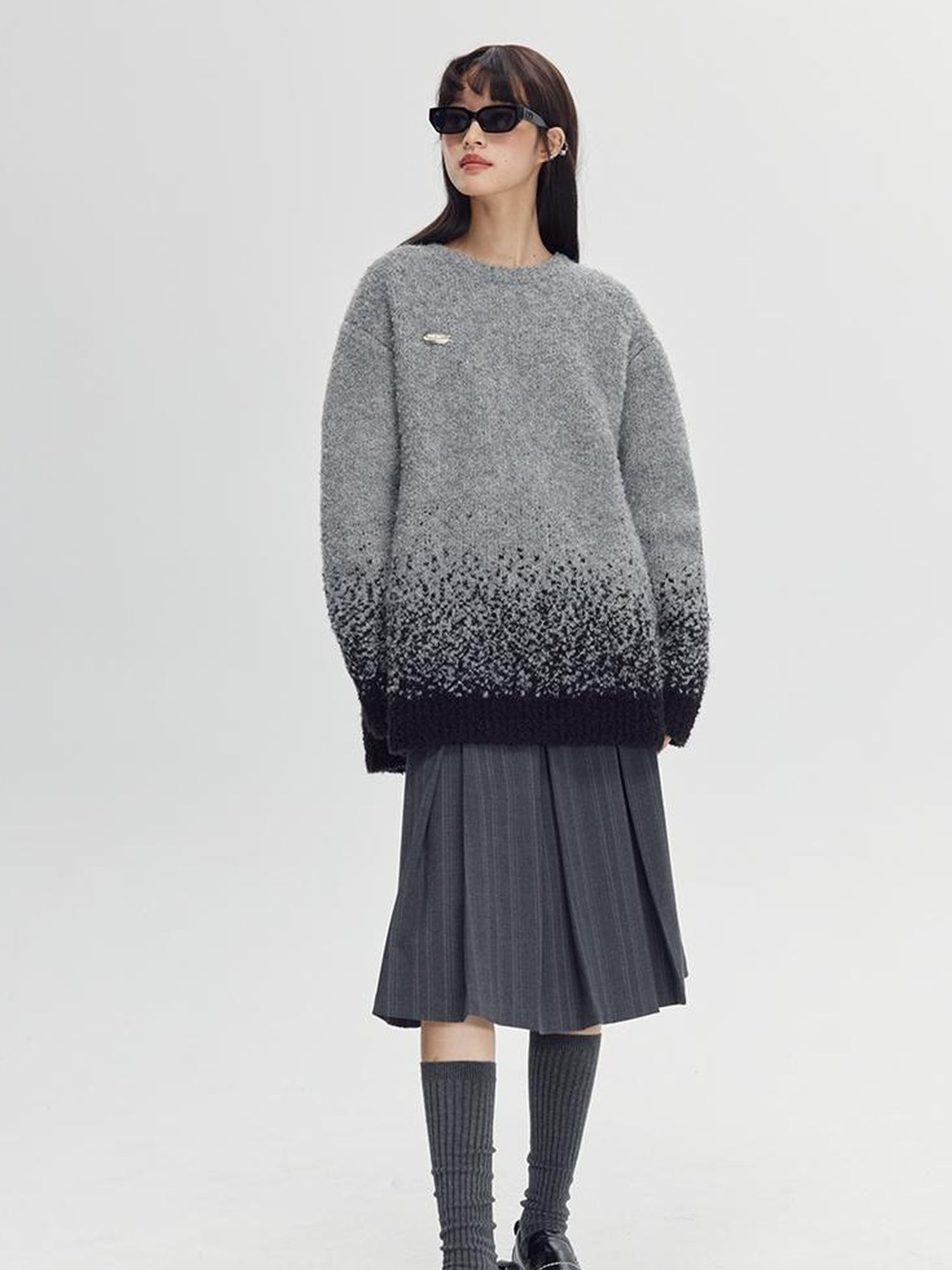 DIDDI MODA Starry Gradient Knit Sweater