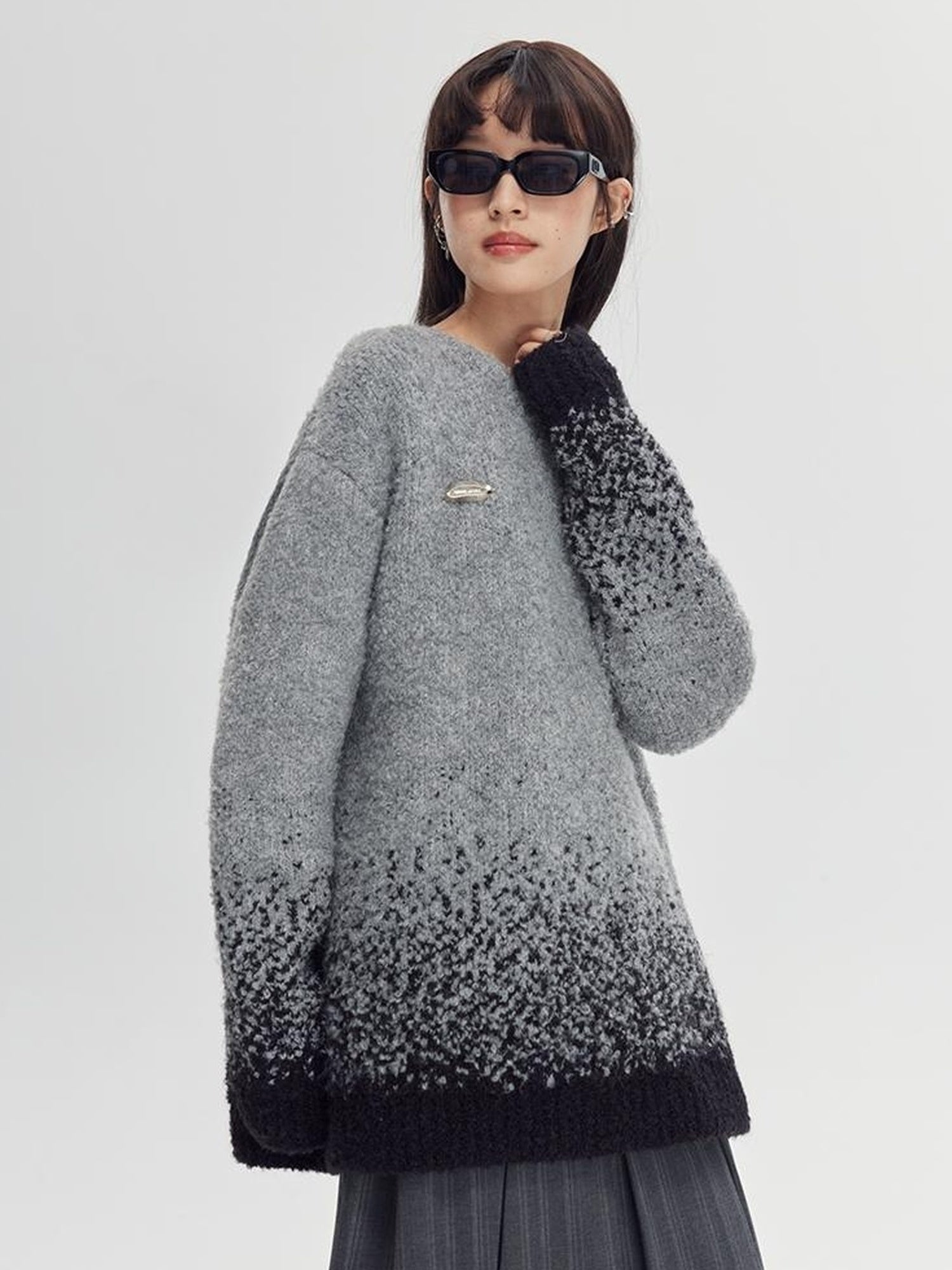 DIDDI MODA Starry Gradient Knit Sweater