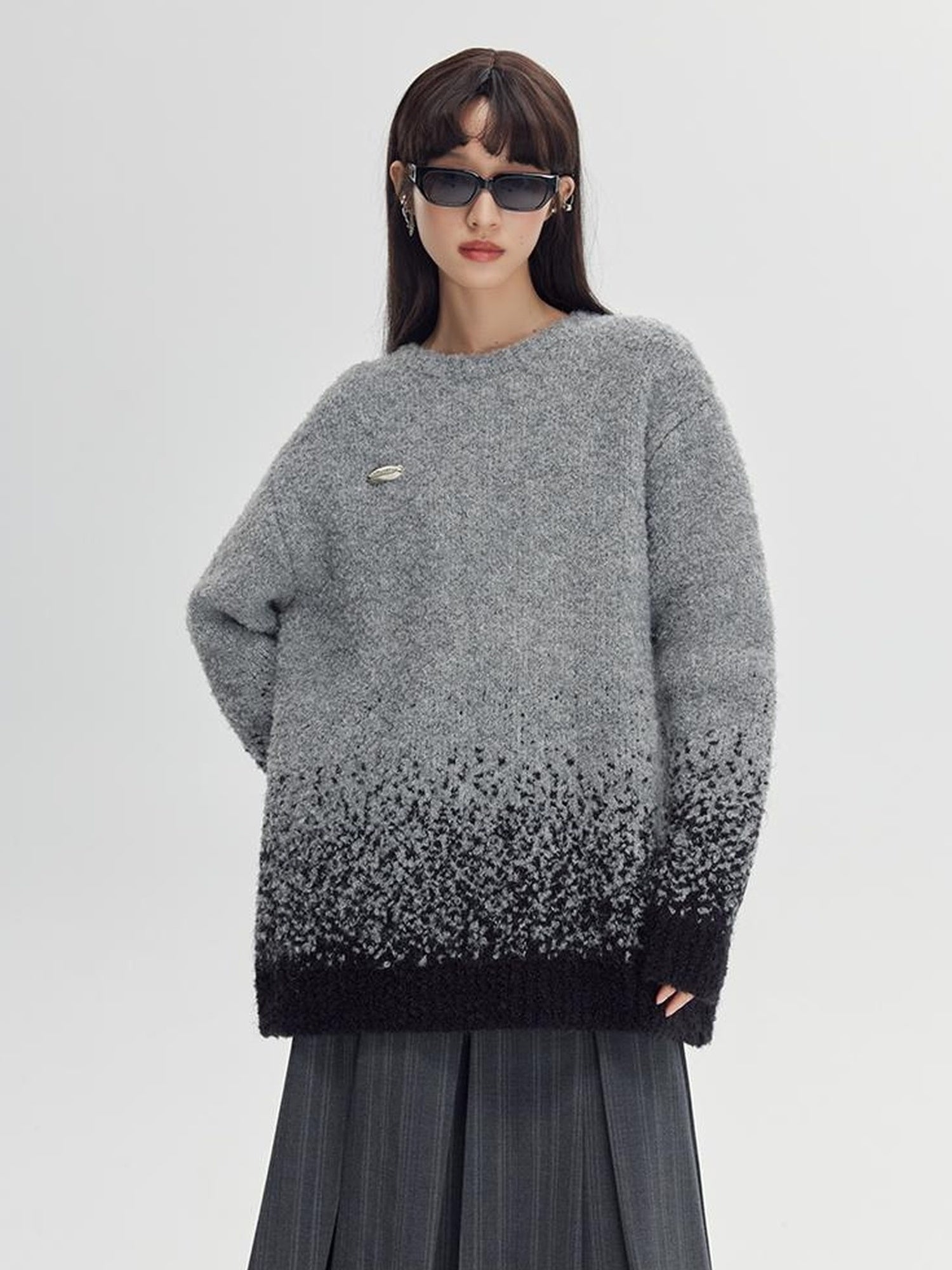 DIDDI MODA Starry Gradient Knit Sweater