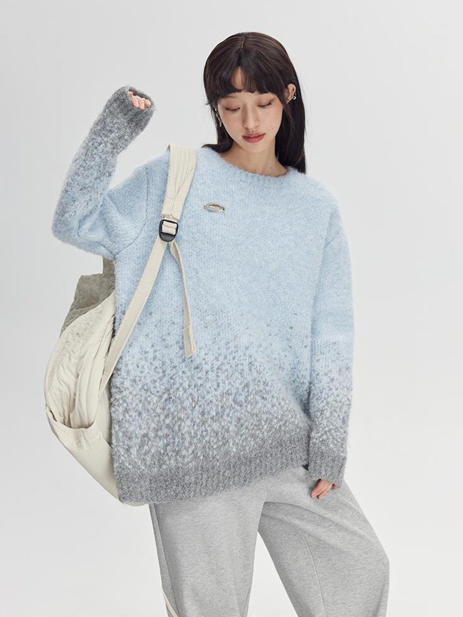 DIDDI MODA Starry Gradient Knit Sweater