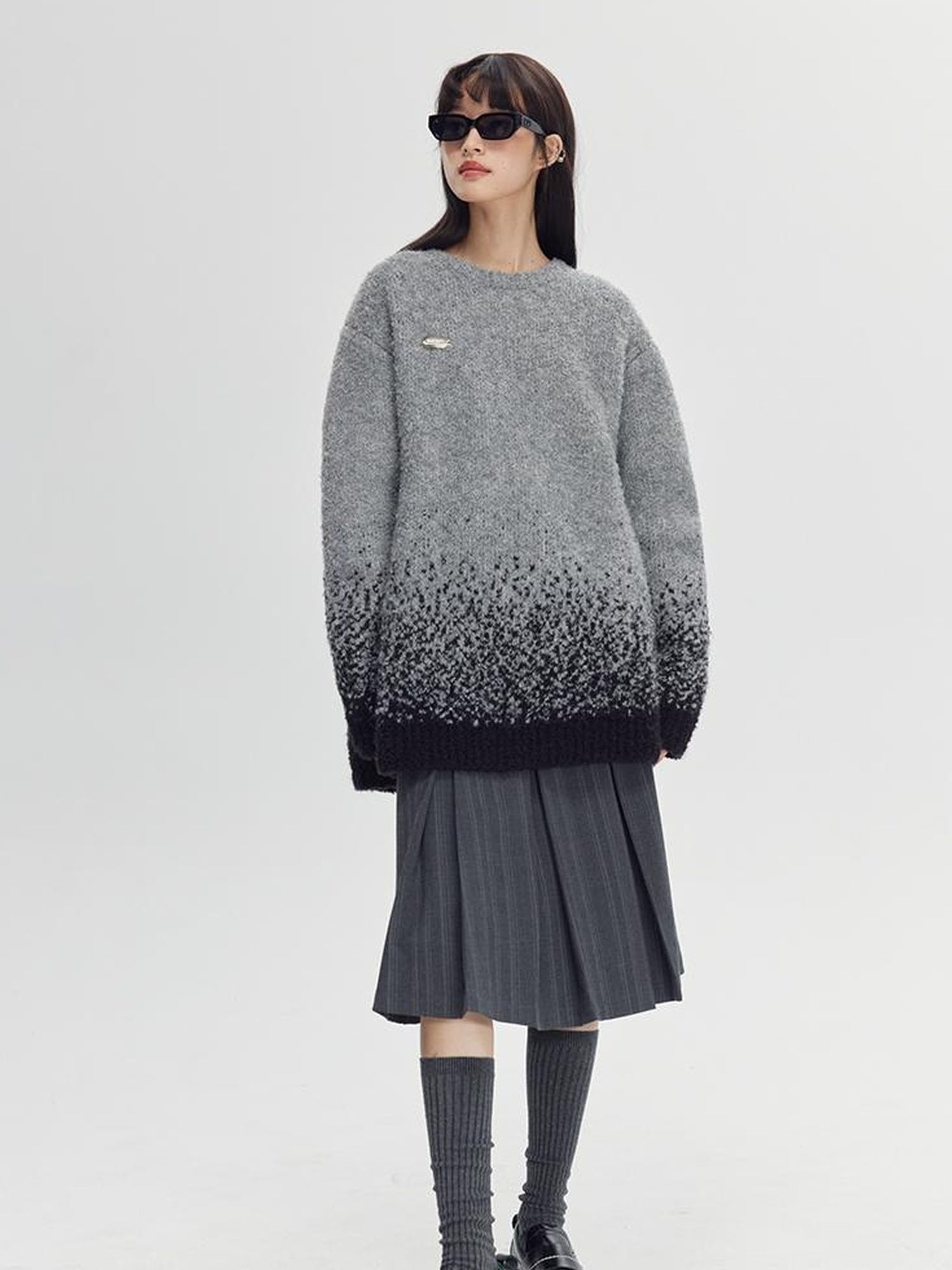DIDDI MODA Starry Gradient Knit Sweater