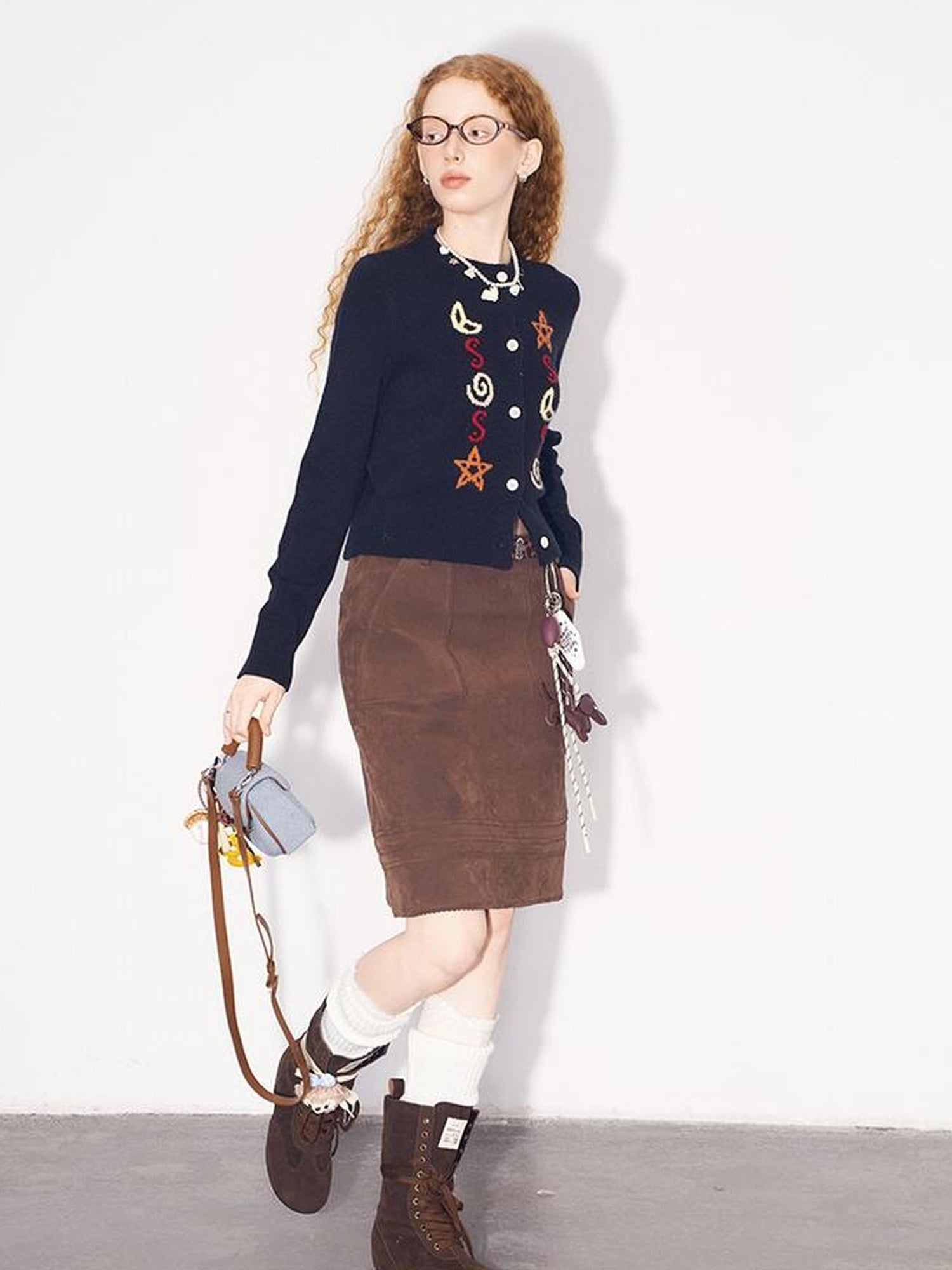 DIDDI MODA Starry Moon Knit Cardigan