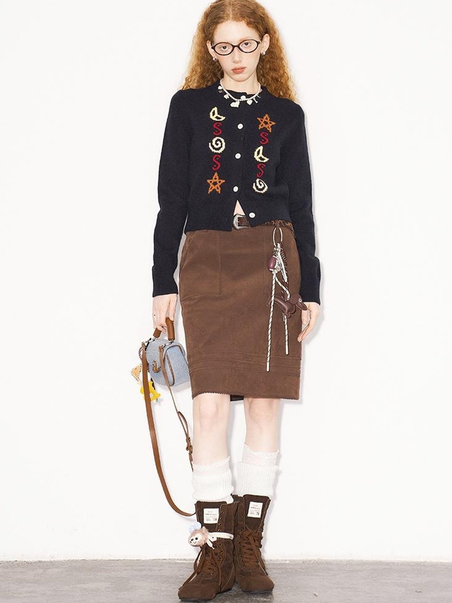 DIDDI MODA Starry Moon Knit Cardigan