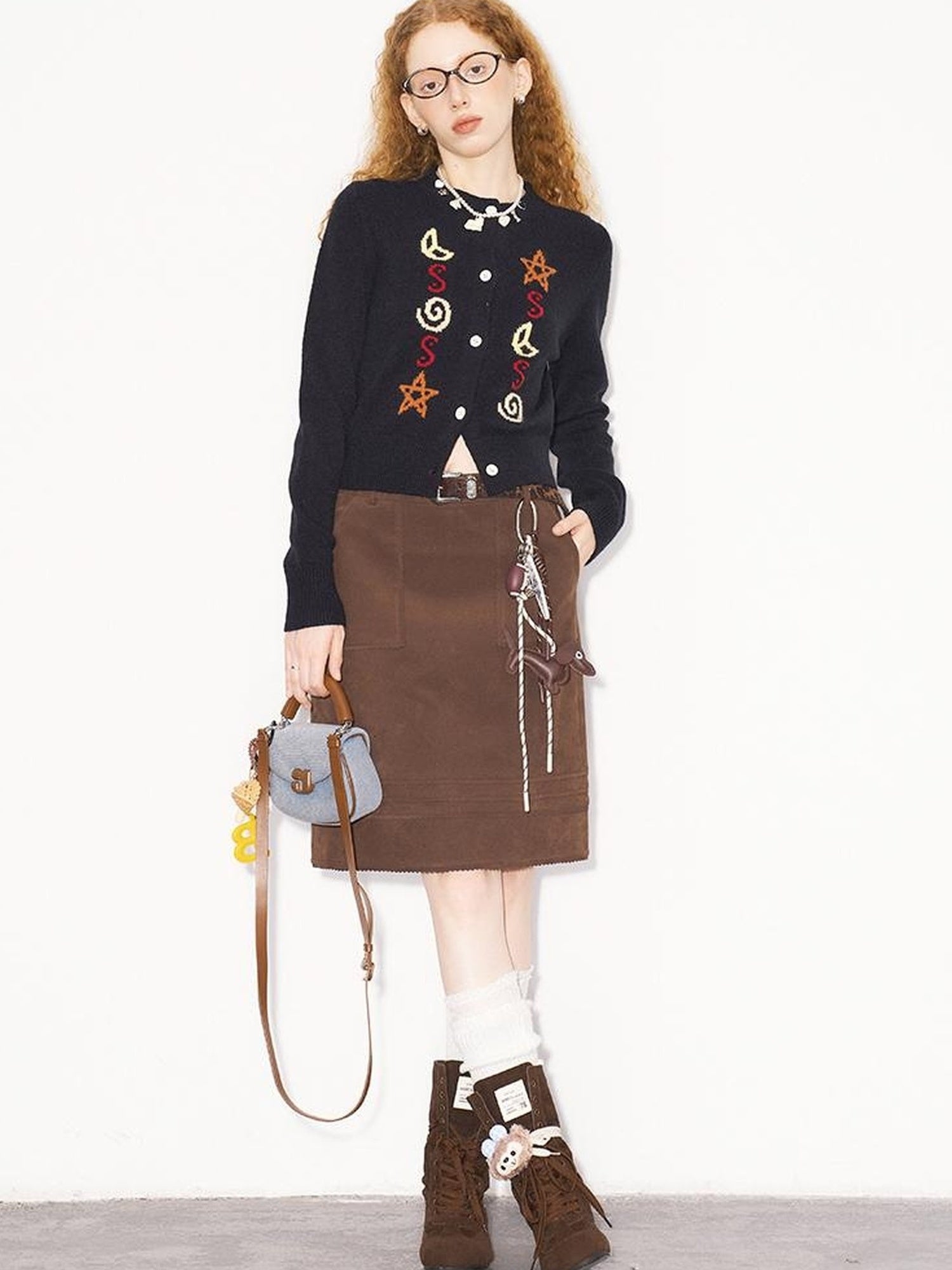 DIDDI MODA Starry Moon Knit Cardigan