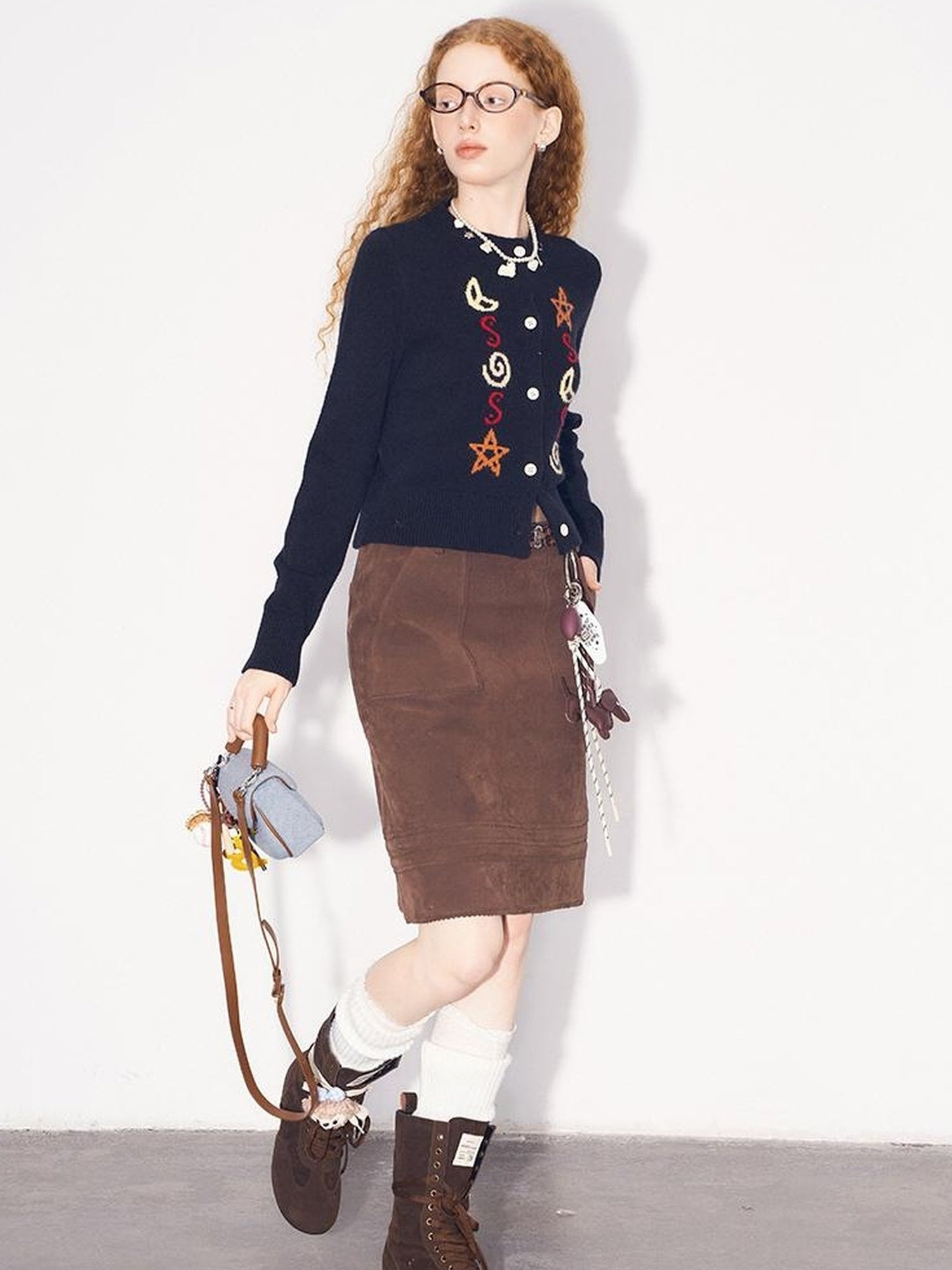 DIDDI MODA Starry Moon Knit Cardigan