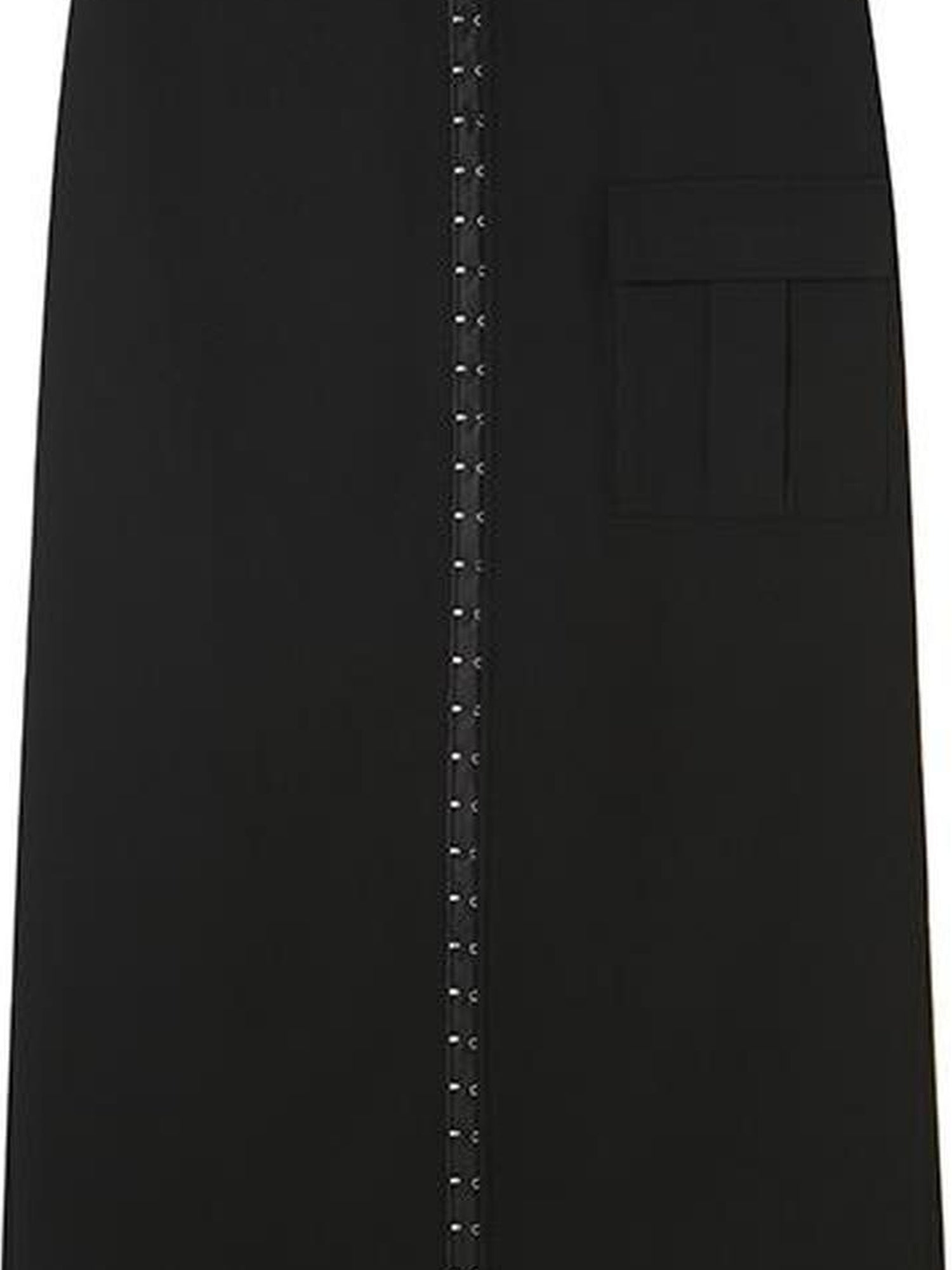 DIDDI MODA Straight Pocket Utility Skirt High Waist A Line Workwear Skirt
