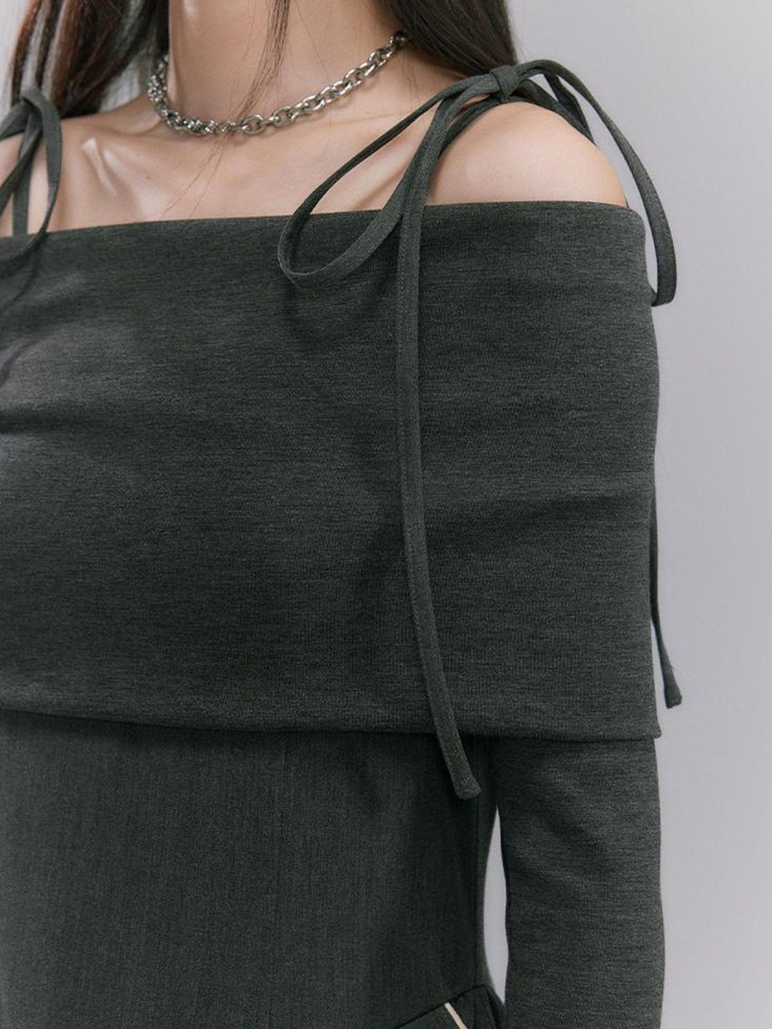 DIDDI MODA Strappy Utility Dress With Adjustable Ties Patch Pockets