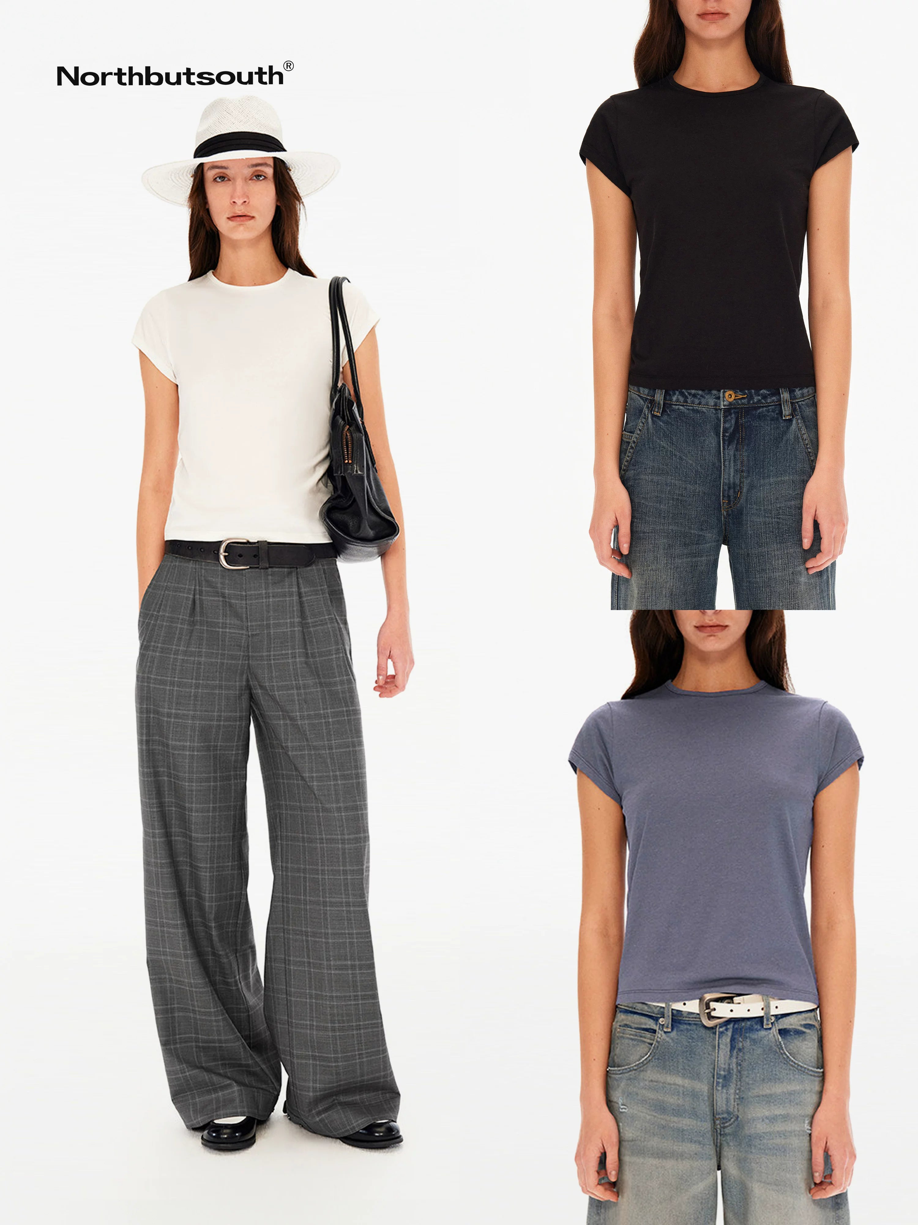 Stretch Slim Fit Cap Sleeve Women&