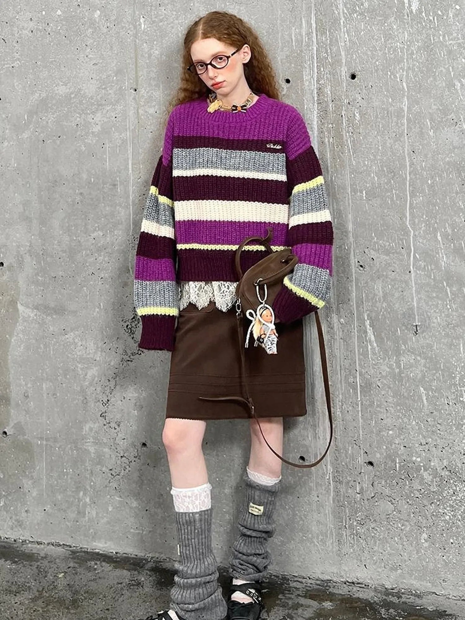 Striped Dragon Cowdog Knit Set