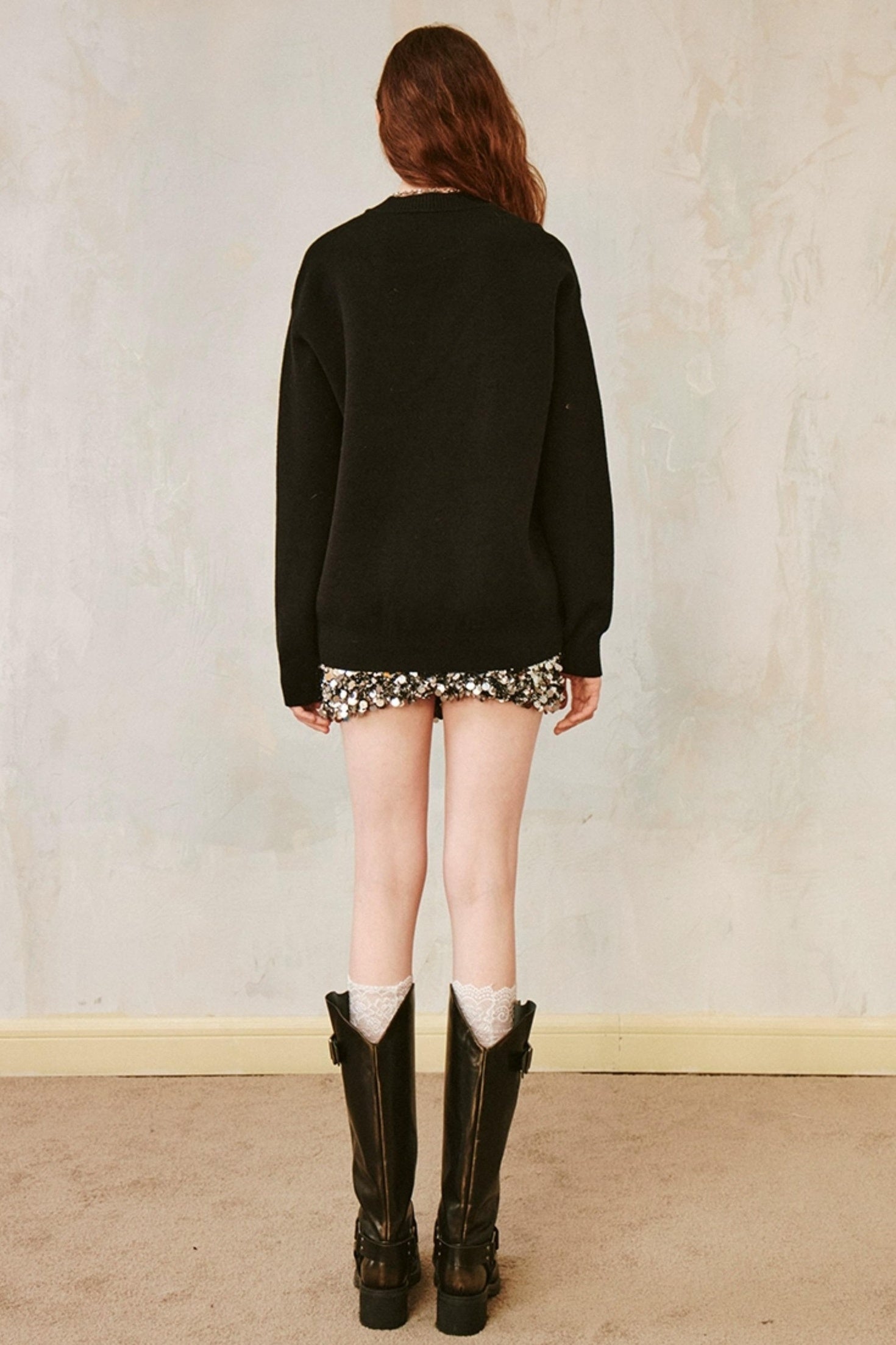 DIDDI MODA Striped Dragon Cowdog Knit Set