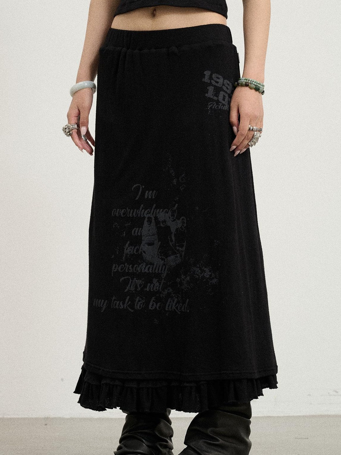 Achihara Summer A-Line Pleated Midi Skirt Dresses