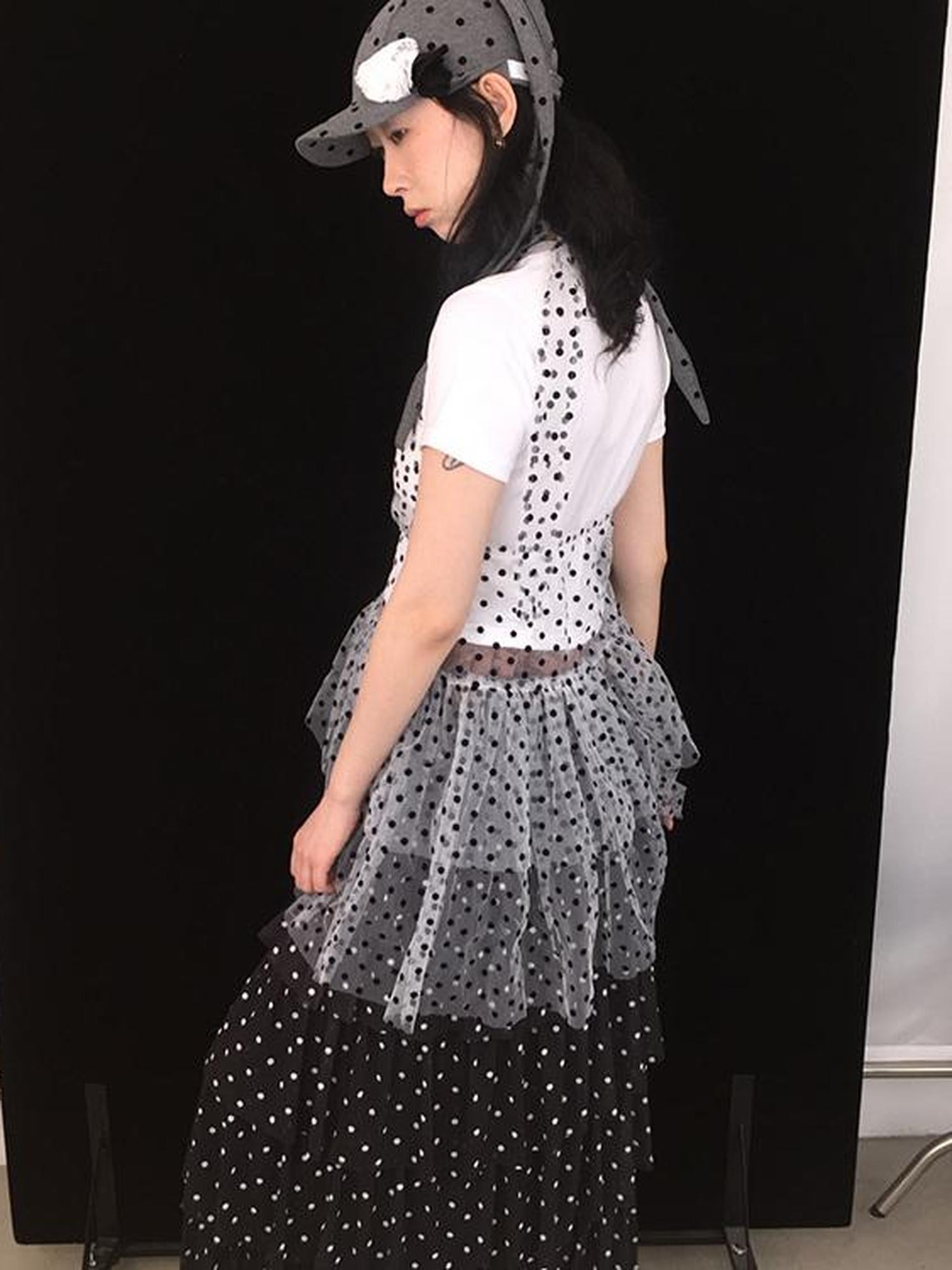 Ttsunami Summer Dot Backless Layered Dress