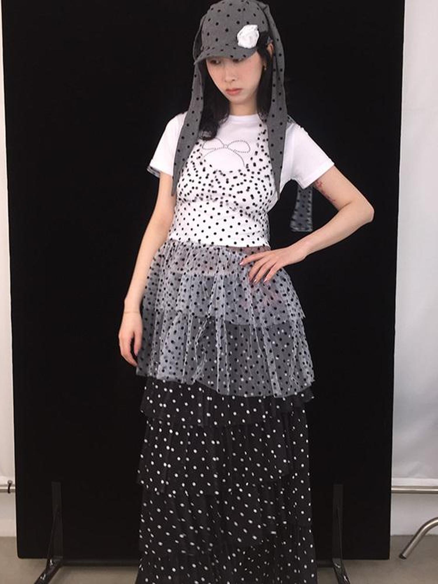 Ttsunami Summer Dot Backless Layered Dress