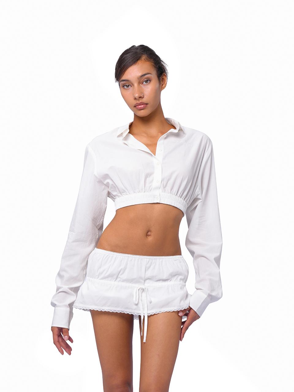 SweetChilling Summer Farmhouse Style High-Waist Shirt Vest Skirt Set