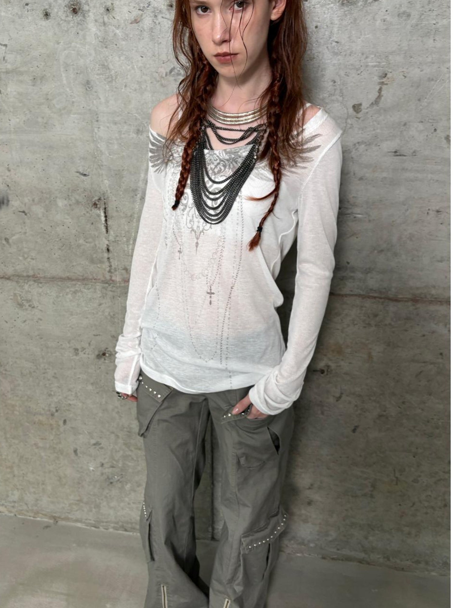 DoublePunch Summer Floral Print Slim Long Sleeve Sunshirt T-Shirt