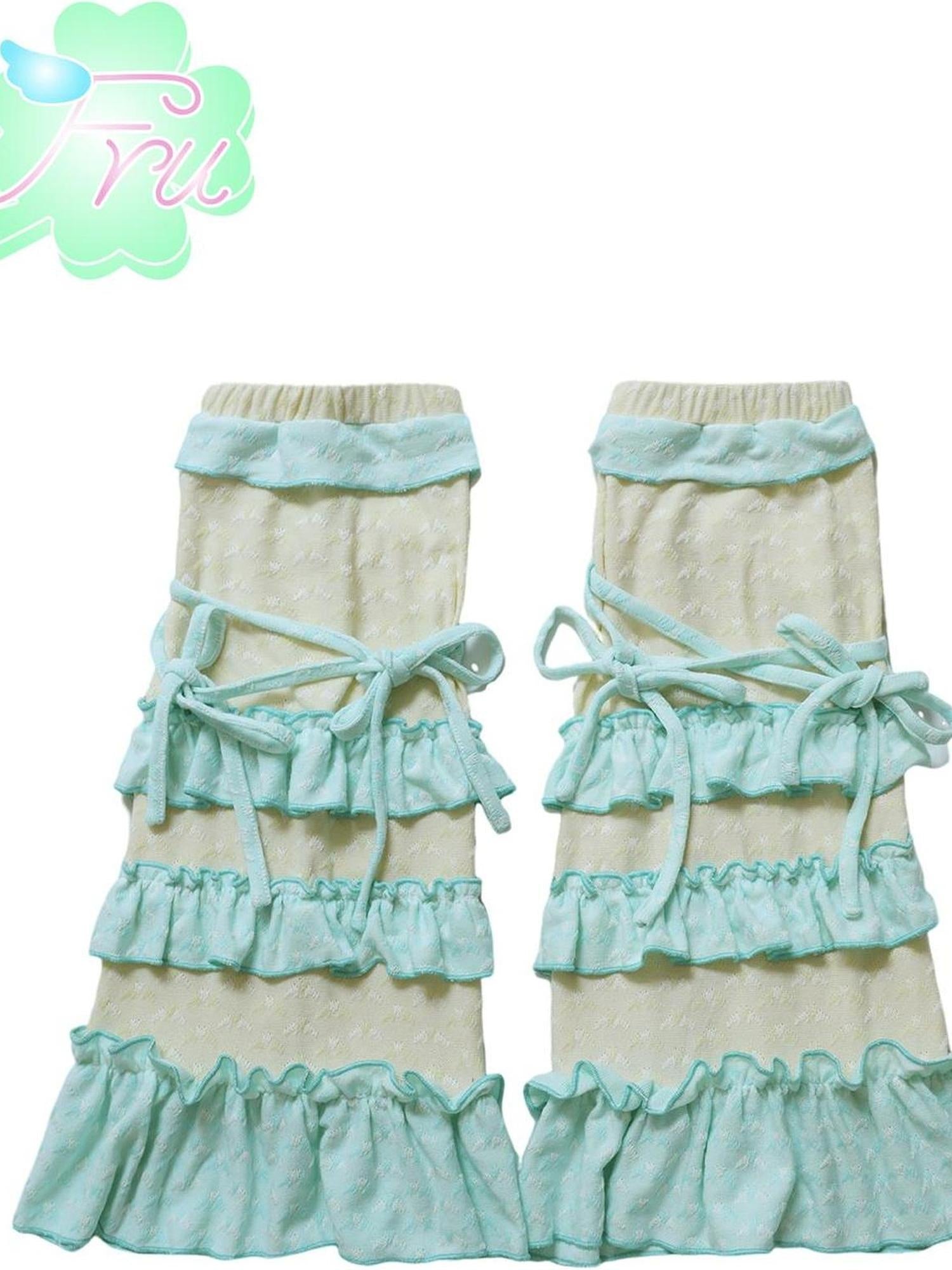 Frufru Gulu Summer Lace Sweet Girl Socks Green