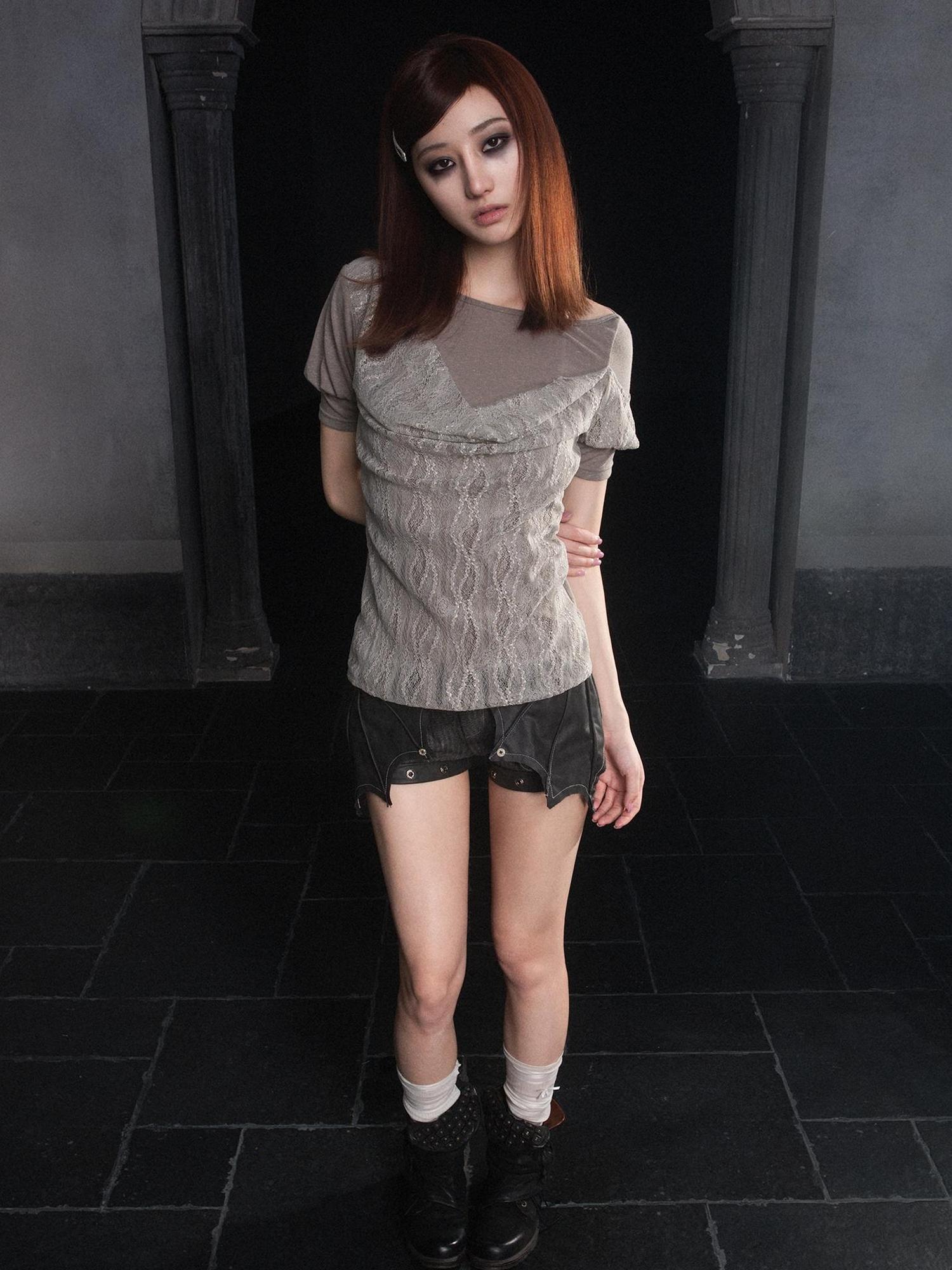 ARIADNAw Summer Lace Trim Peplum Tee With Puff Sleeves