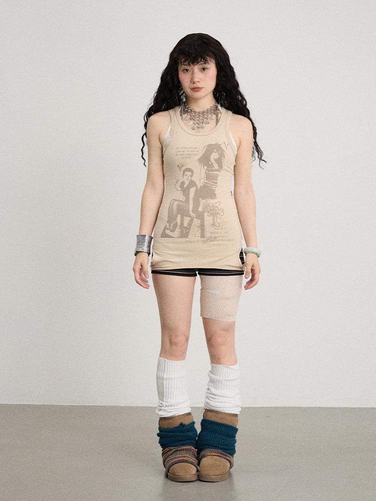Achihara Summer Layered Dress With Short Skirt And Straps Dresses