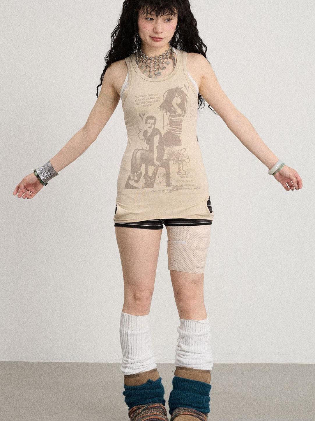 Achihara Summer Layered Dress With Short Skirt And Straps Dresses