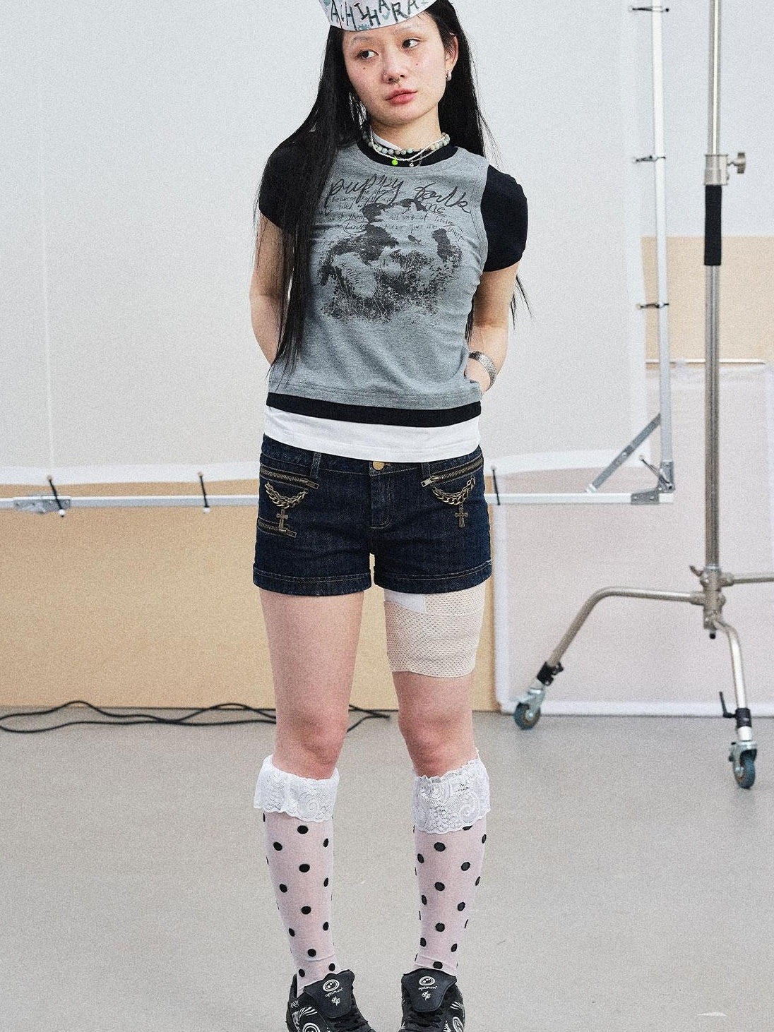Achihara Summer Layered Short Sleeve T-Shirt For Women
