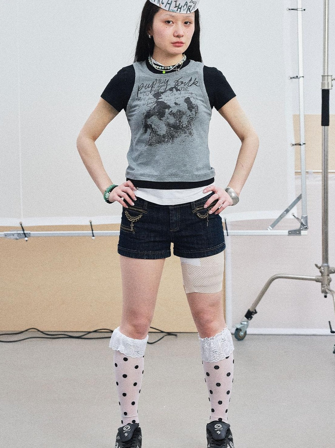 Achihara Summer Layered Short Sleeve T-Shirt For Women
