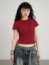 Summer Slim Fit Waist Defining Cotton T-Shirt
