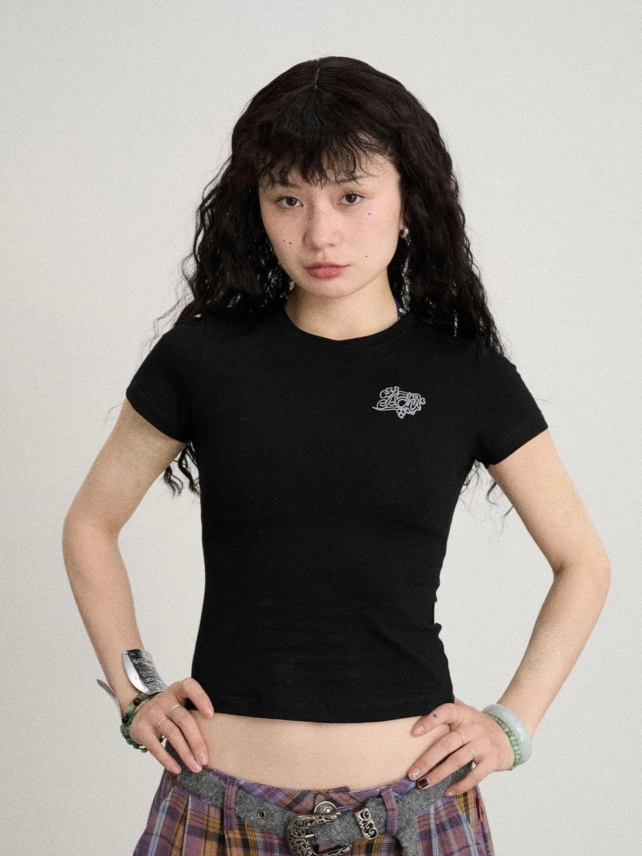 Summer Slim Fit Waist Defining Cotton T-Shirt