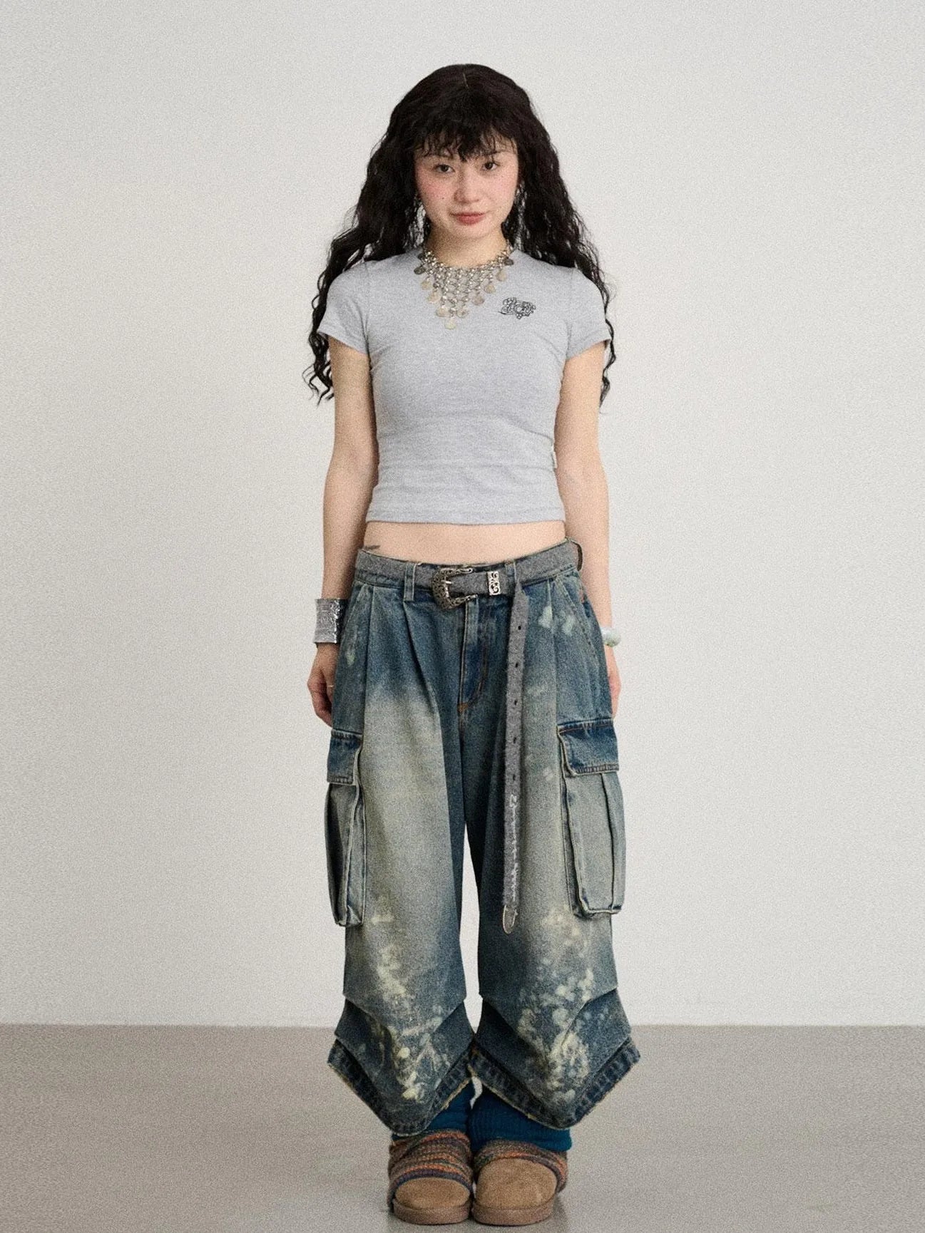 Summer Slim Fit Waist Defining Cotton T-Shirt