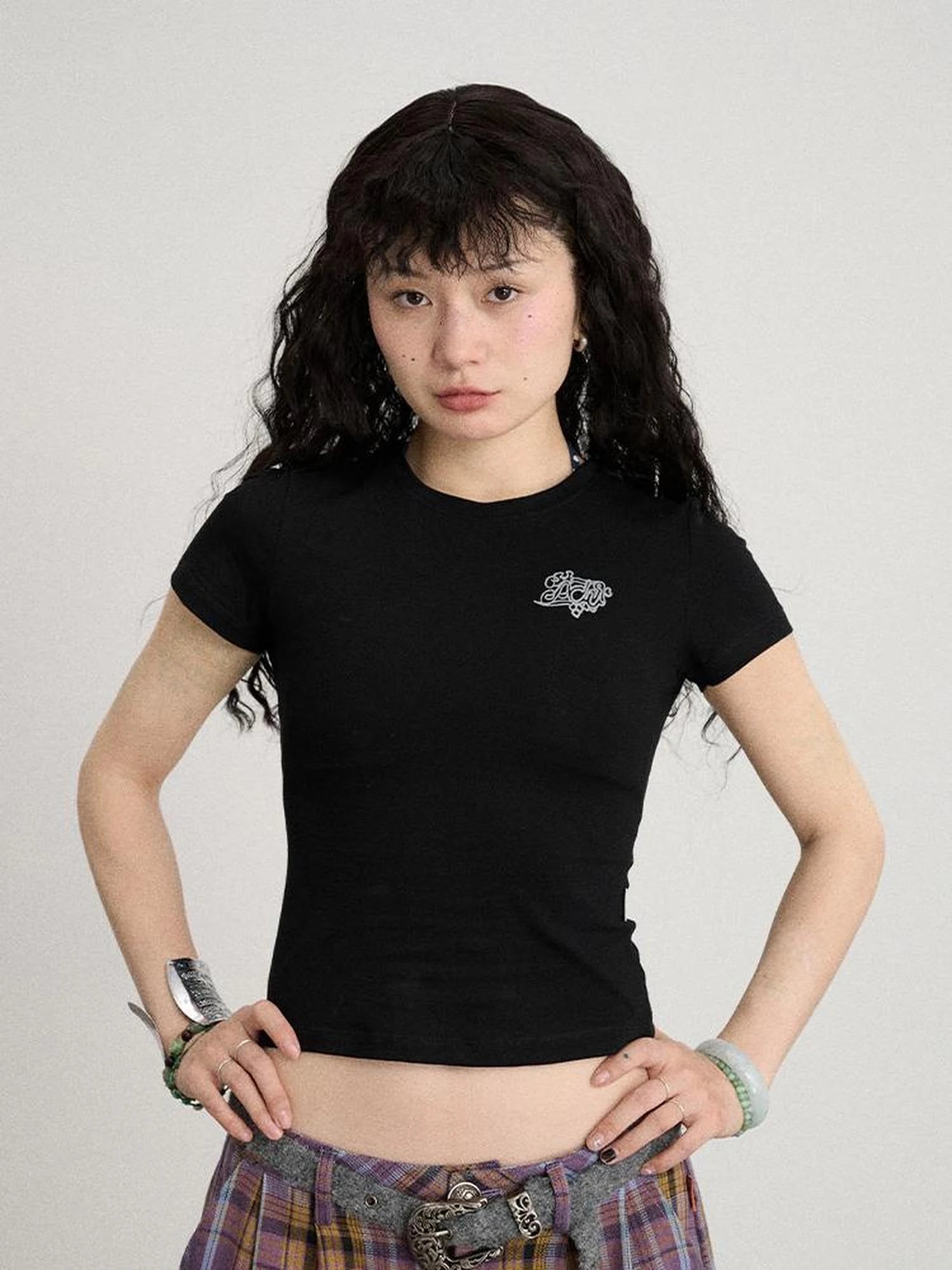 Summer Slim Fit Waist Defining Cotton T-Shirt
