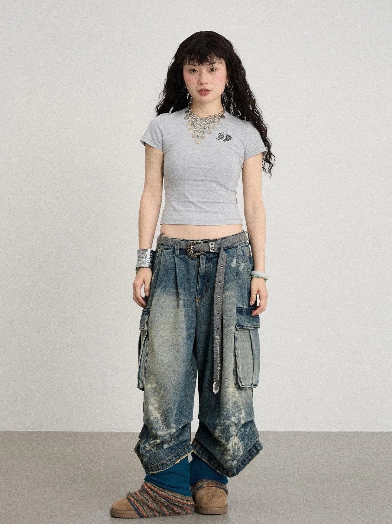 Summer Slim Fit Waist Defining Cotton T-Shirt