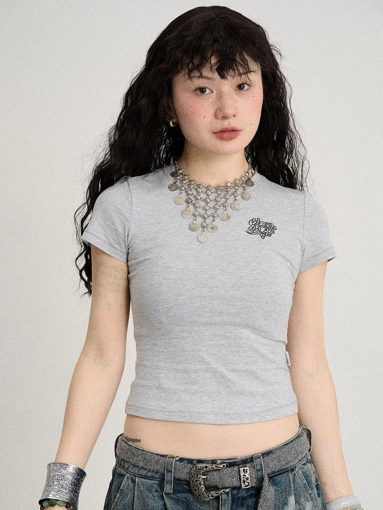 Summer Slim Fit Waist Defining Cotton T-Shirt