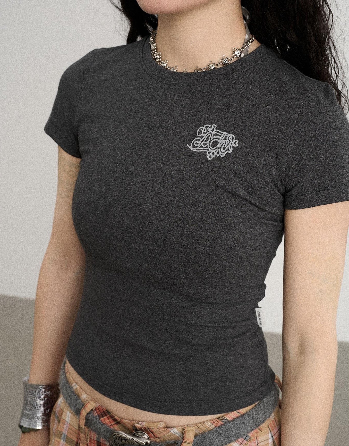 Achihara Summer Slim Fit Waist Defining Cotton T Shirt