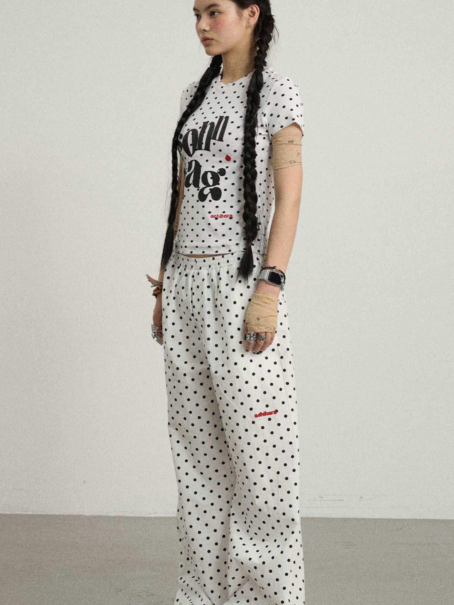 Achihara Sunday Polka Pants For Women