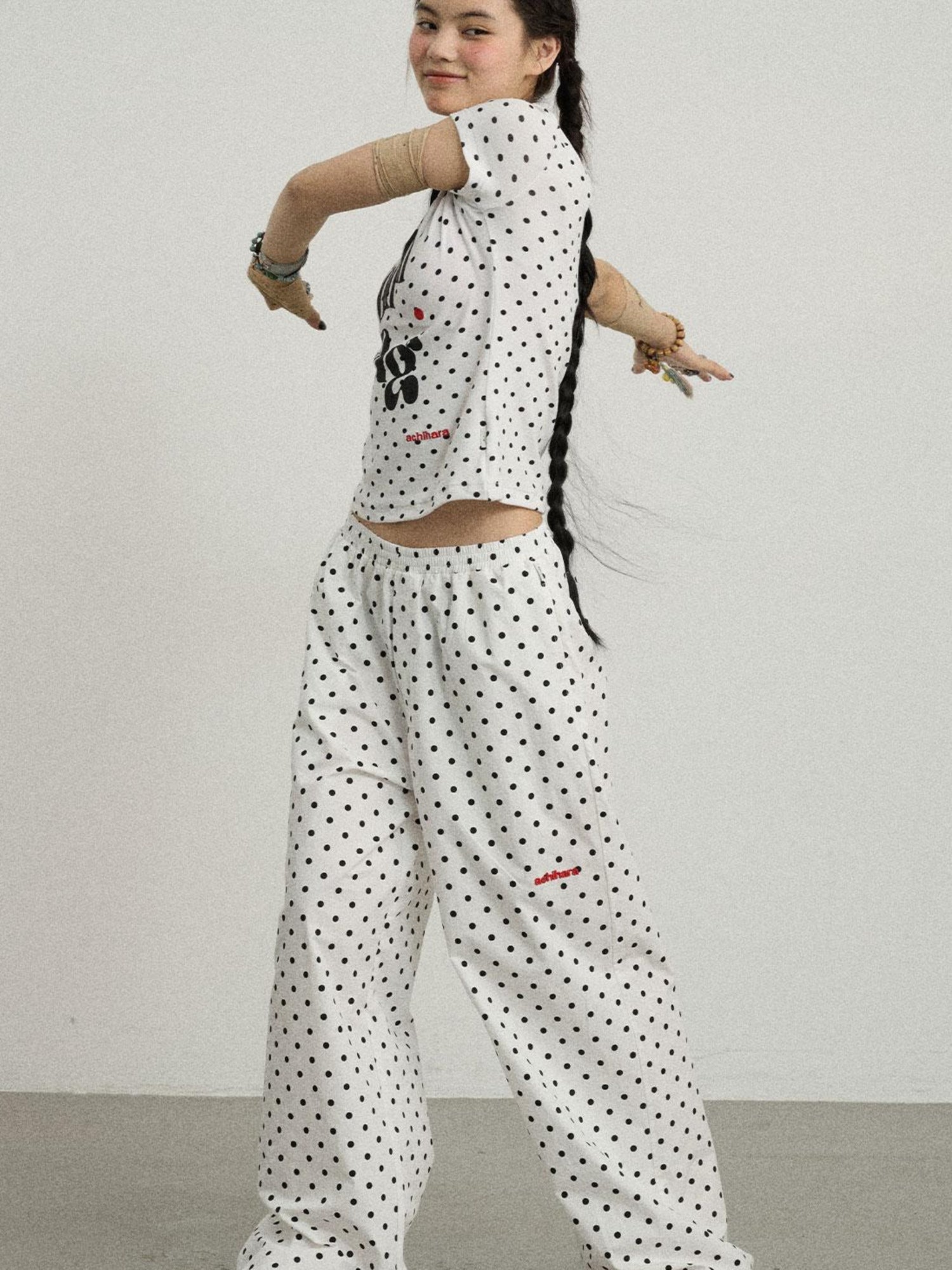 Achihara Sunday Polka Pants For Women