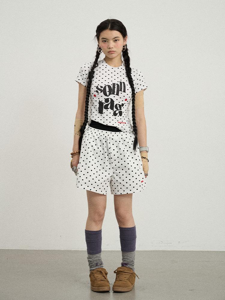Achihara Sunday Polka Shorts For Women