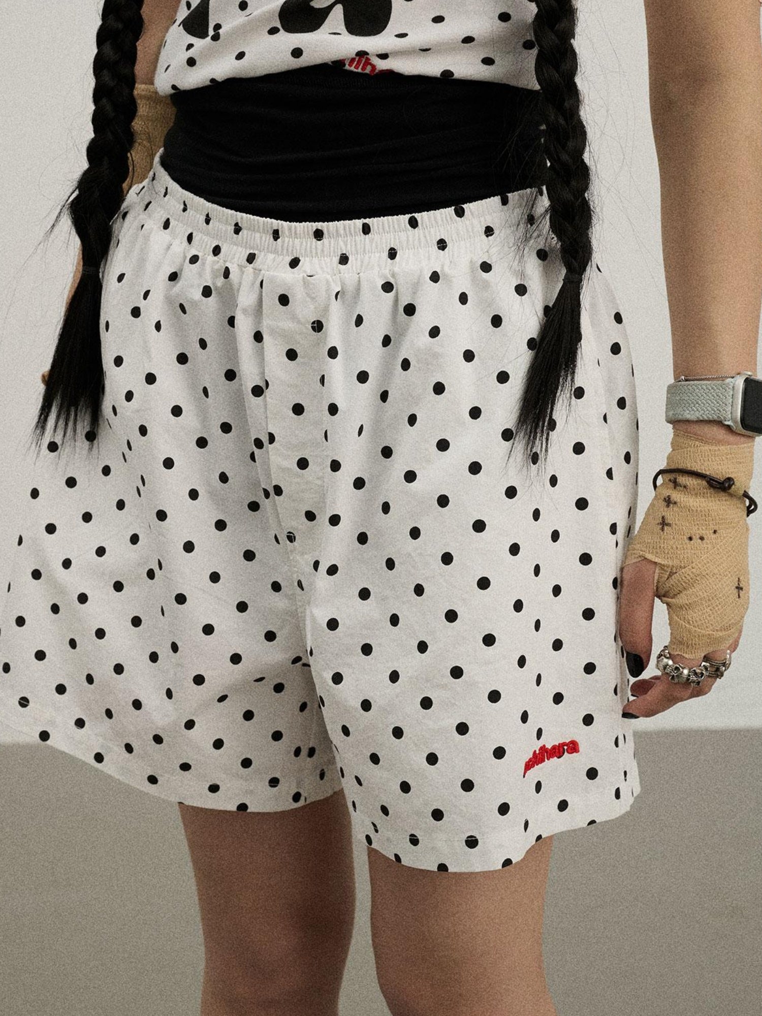 Achihara Sunday Polka Shorts For Women