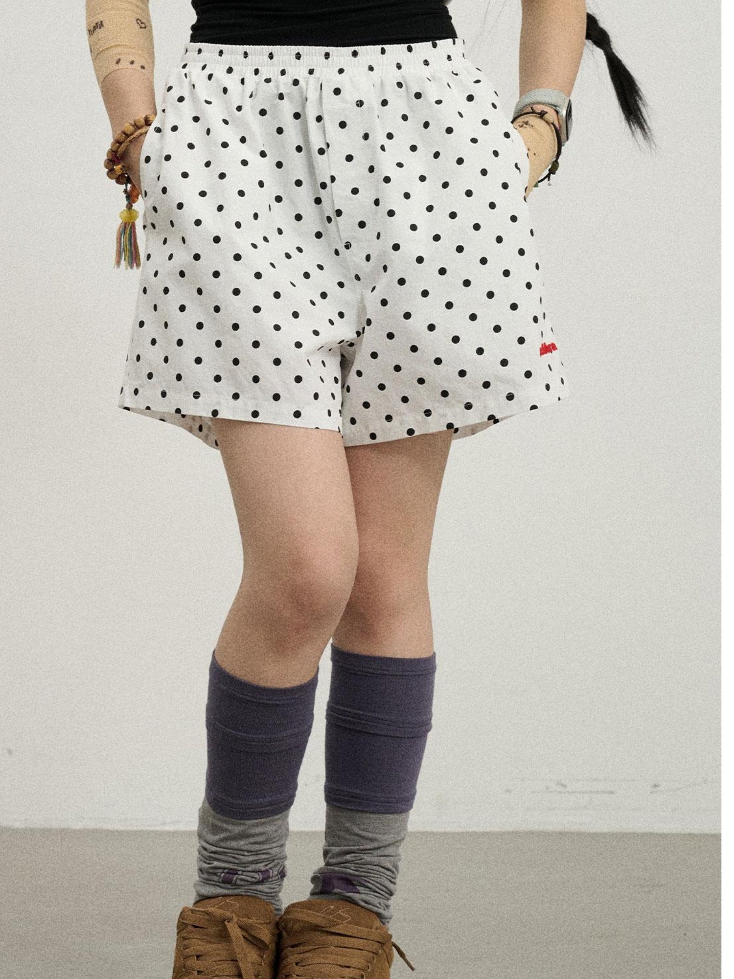 Achihara Sunday Polka Shorts For Women