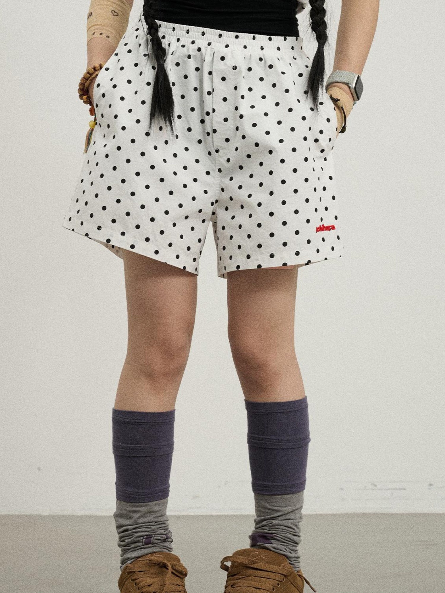 Achihara Sunday Polka Shorts For Women