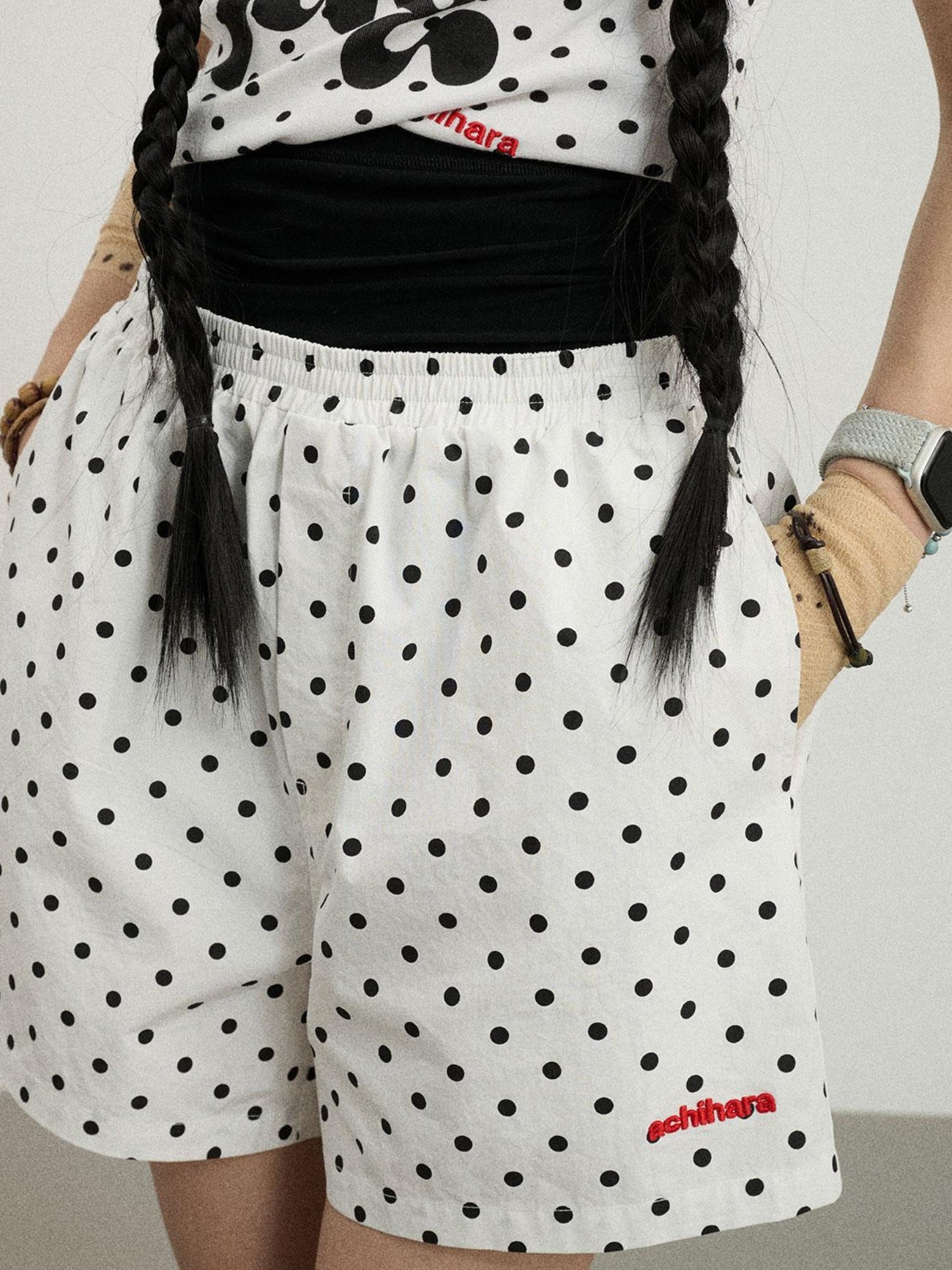 Achihara Sunday Polka Shorts For Women