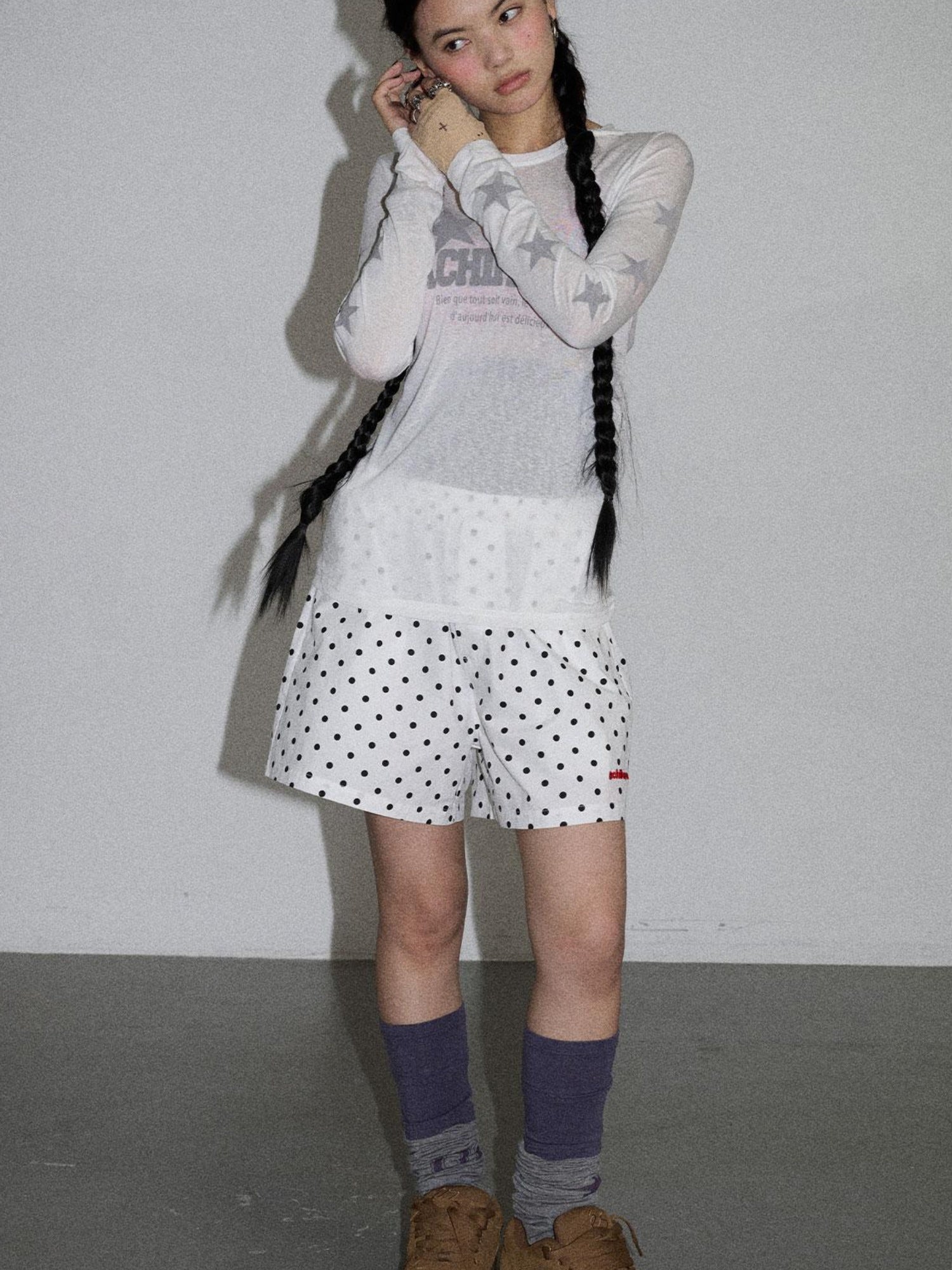 Achihara Sunday Polka Shorts For Women