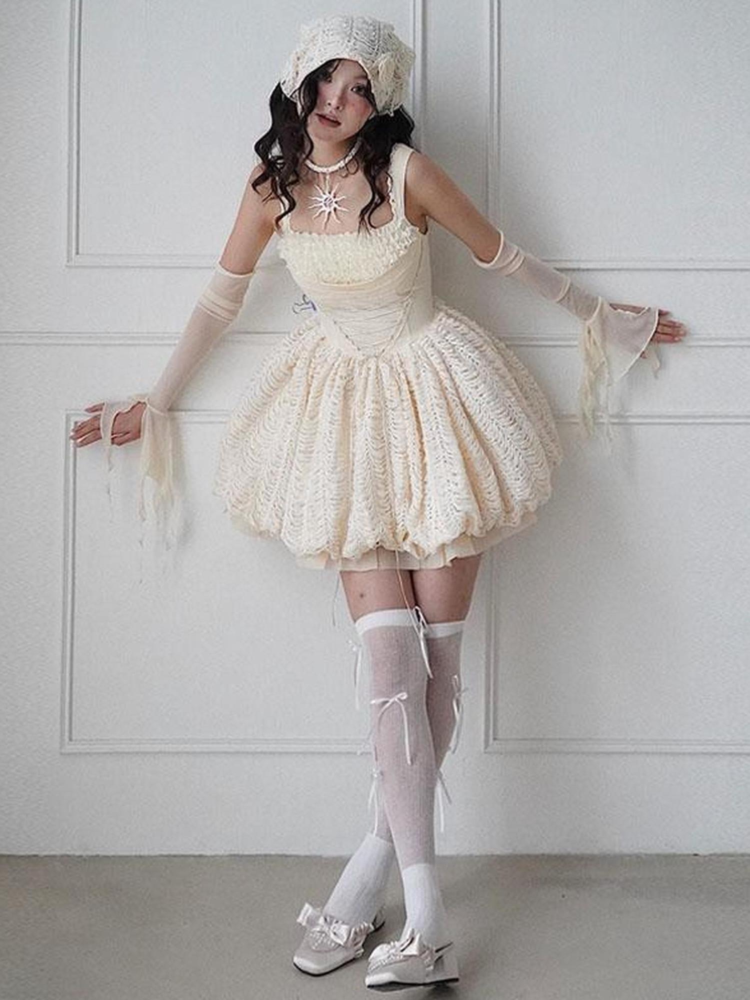 WSW WUSHENWU Sunlit Ballet Princess Dress