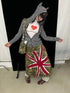 Super Stylish Union Jack Patch Camo Skirt Dresses
