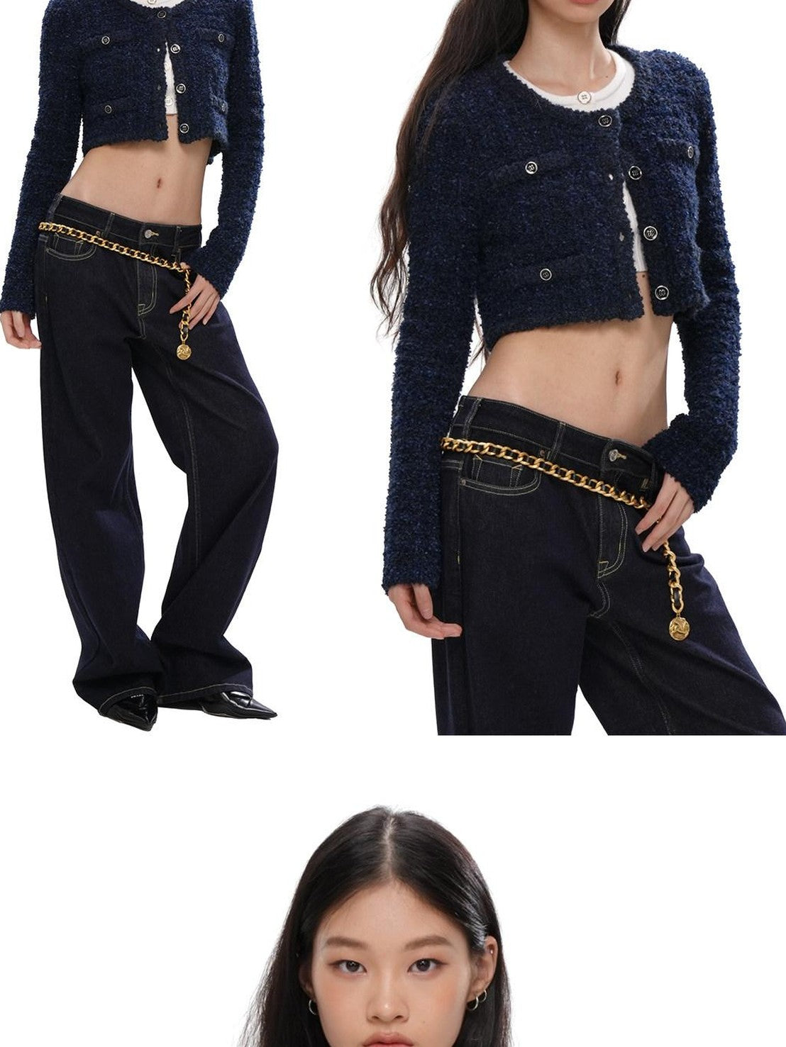SweetChilling Black Custom Roman Coin Heavily Embellished Women&