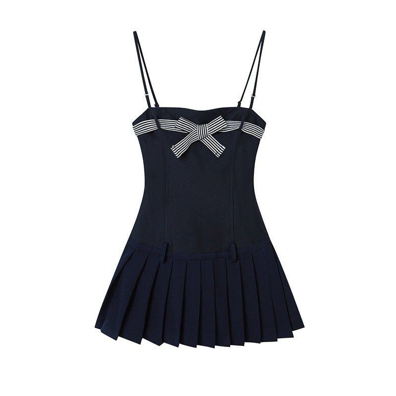 SweetChilling_Bow_Detail_Pleated_Solid_Women&