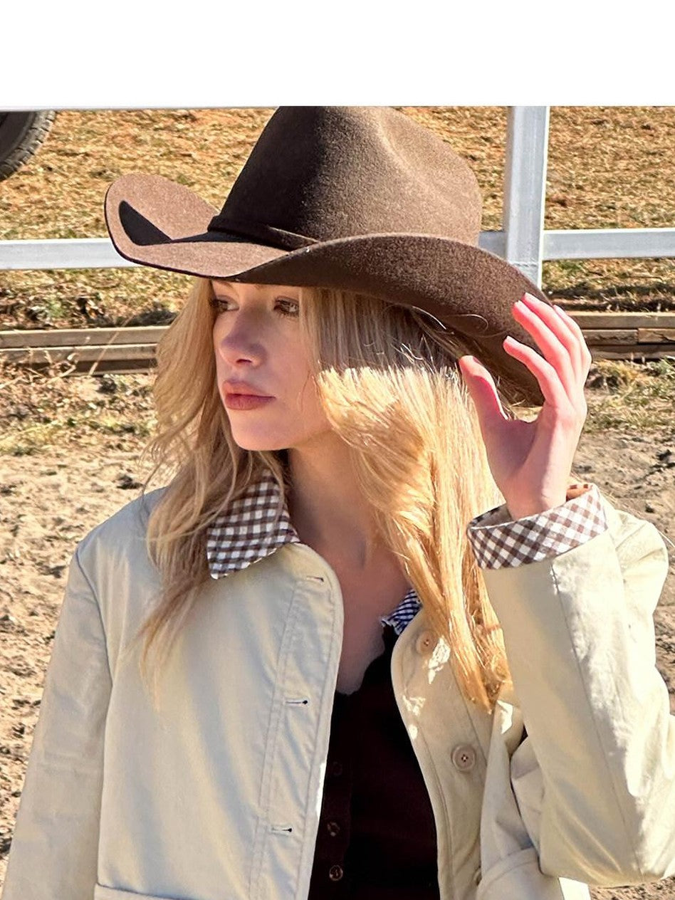 SweetChilling Cropped Patchwork Barn Style Women&