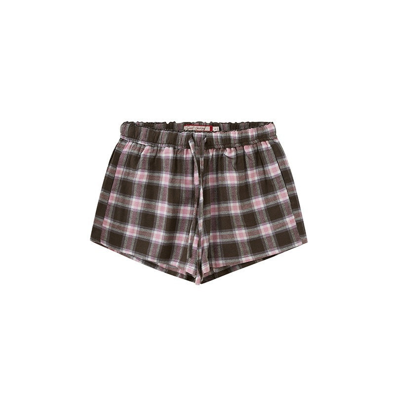 SweetChilling Farmhouse Plaid Collared Women&