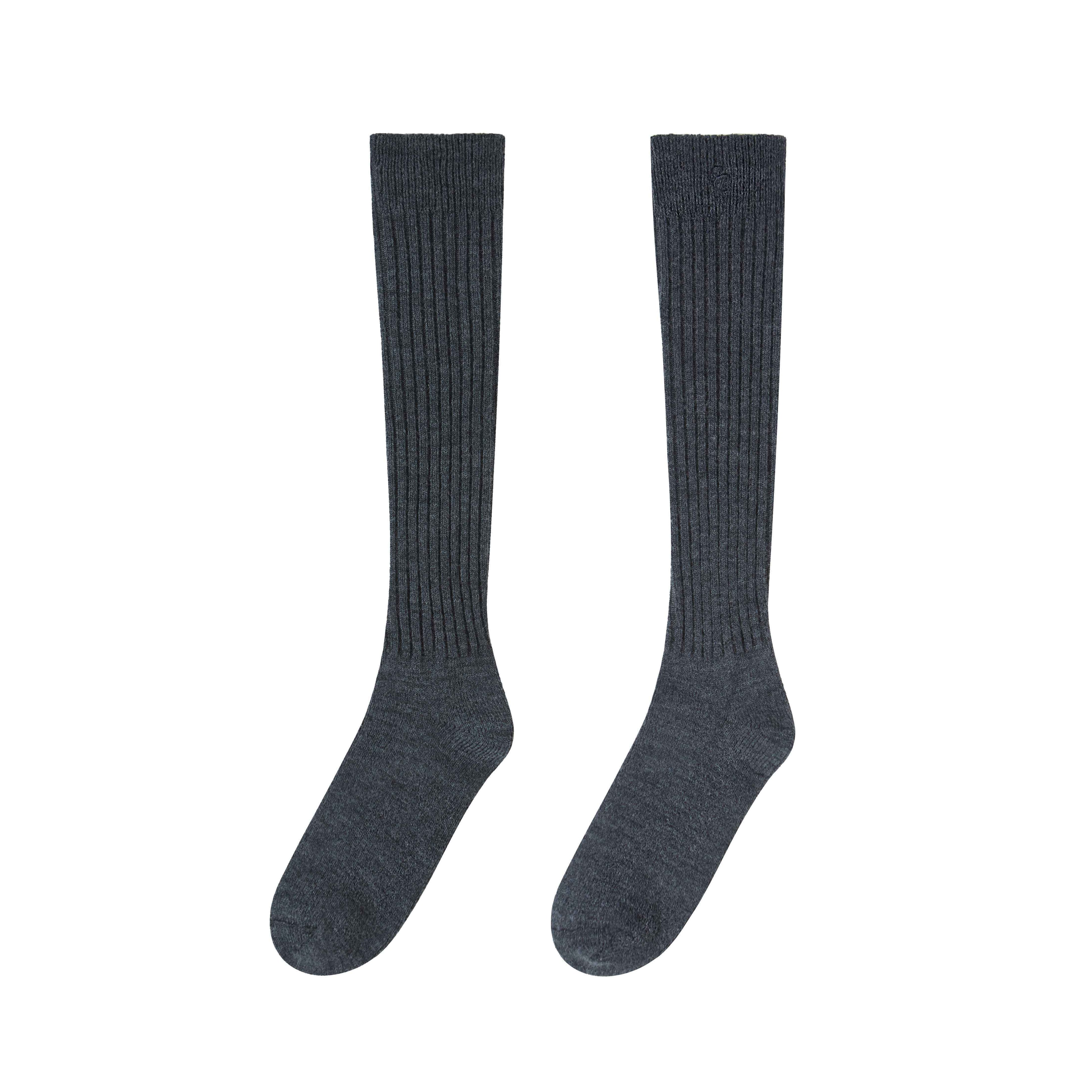 SweetChilling_Gray_Warm_Layered_Solid_Mid_Calf_Women&