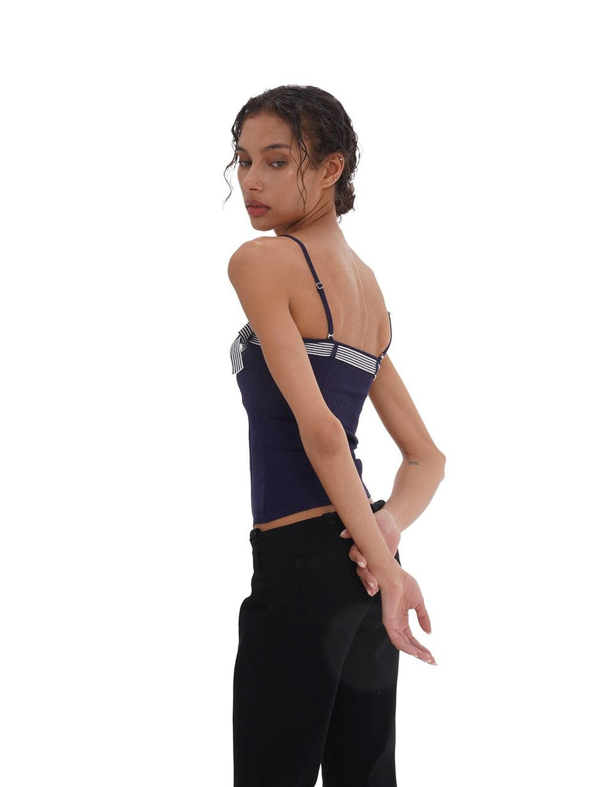 SweetChilling Knitted Bow Detachable Strapless Women&