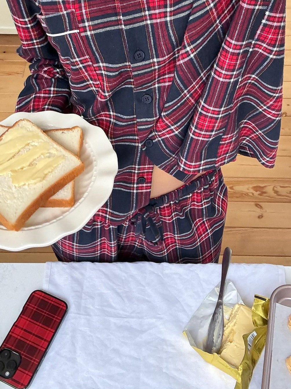 SweetChilling Plaid Comfortable Women&