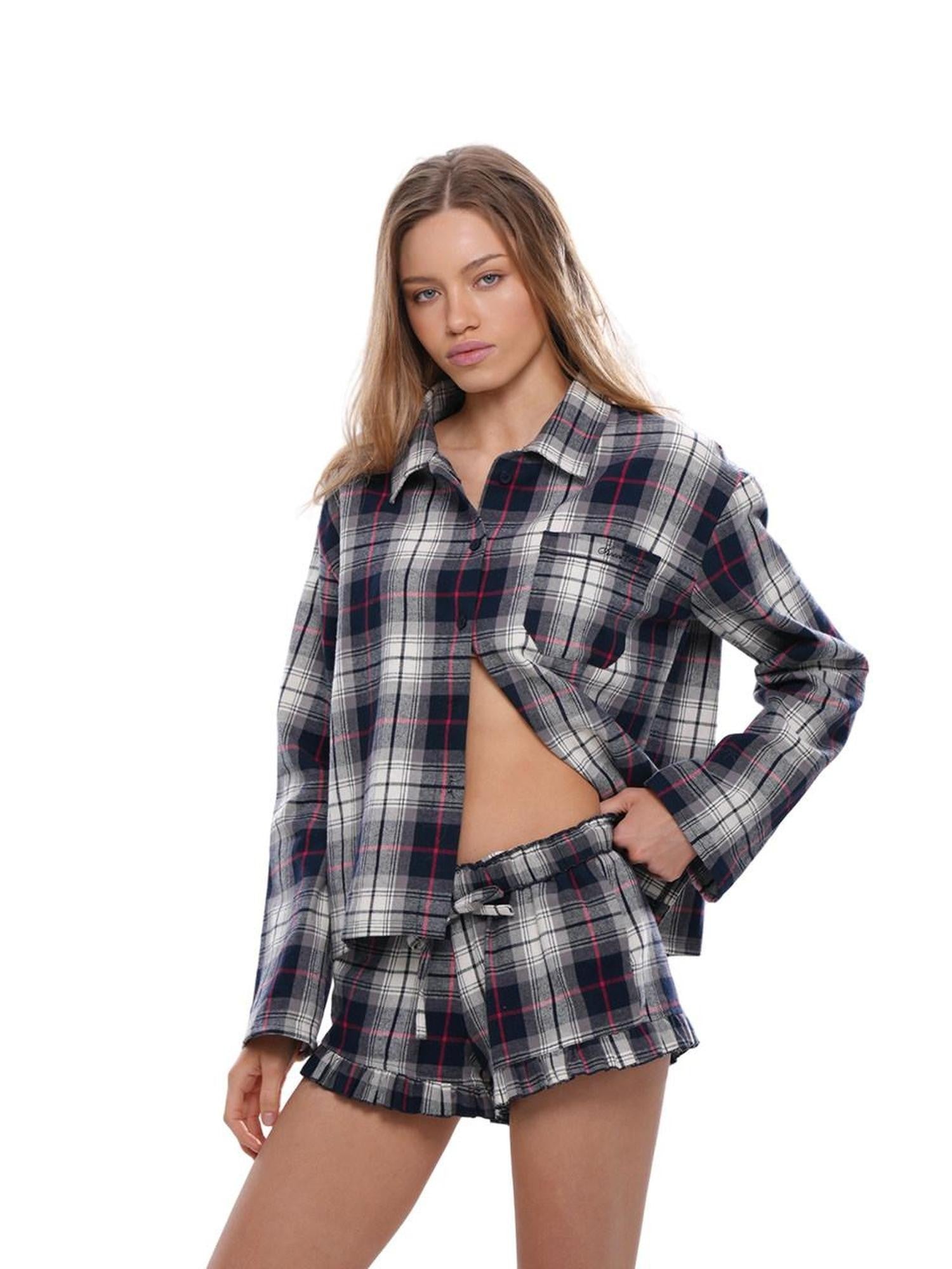 SweetChilling Plaid Comfortable Women&